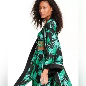 Fe Noel x Target Green Palm Print Cover-up Size Medium - NWT